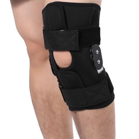 Genouillère de Compression Ajustable avec Bande de Sécurité et Protection pour Jambe (Taille XL)