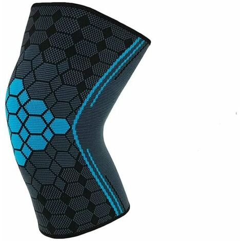 Genouillère de Compression, Orthèse de Soutien en Nylon Respirant, Super Élastique et Confortable, Stabilité Musculaire Accrue, pour Tennis, Golf, Gym, Sports et Fitness - Hommes et Femmes-M