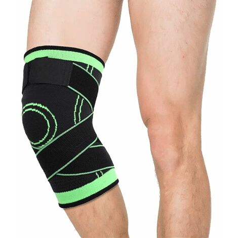 Genouillère de compression pour l'arthrite, le soulagement des douleurs articulaires, la déchirure du ménisque, la course, la randonnée, les squats, le sport, homme et femme (simple)，HANBING