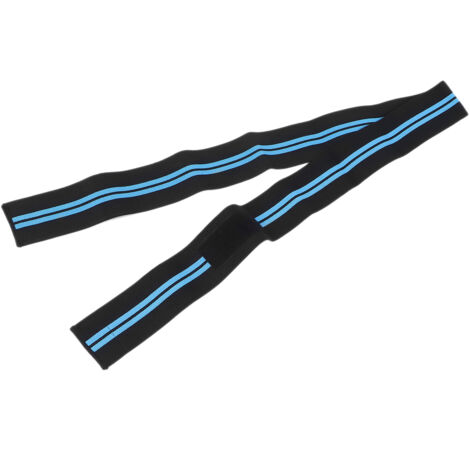 Genouillère de sport ajustable avec compression pour musculation et entraînement des jambes (Noir Bleu)