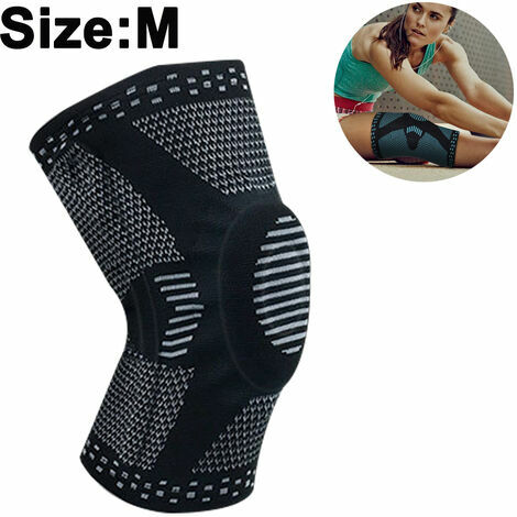Genouillère professionnelle, genouillère de compression pour hommes, femmes avec coussinets en gel rotulien et stabilisateurs latéraux, genouillères de qualité médicale pour la course, déchirure du mé