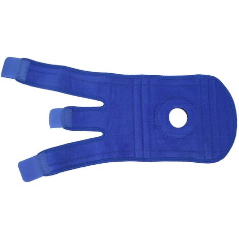Genouillère Rotella 2024, bleue, fermeture auto-agrippante, sangle de maintien robuste pour les sports et le fitness en extérieur