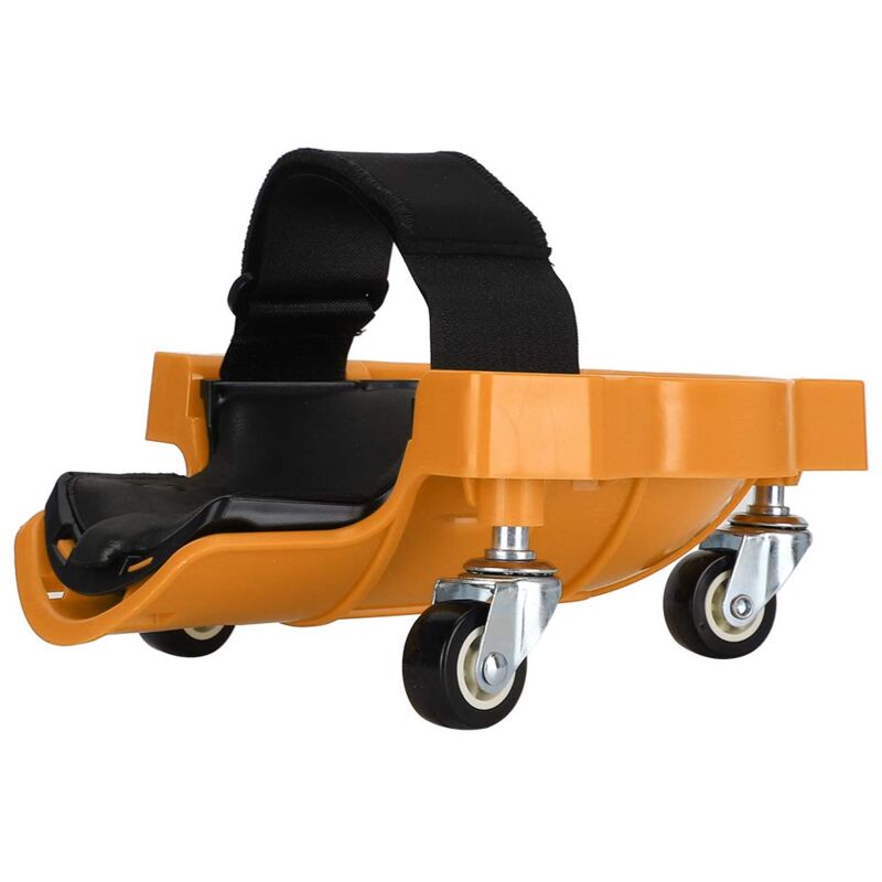 Genouillères à roulettes pour économie de Travail KneeBlade Sangle de sécurité Gliding Wheeled Non Marrin(Yellow)