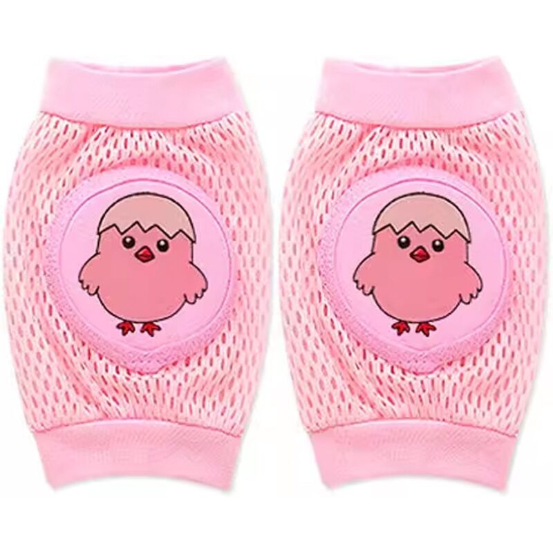 Genouillères bébé - Genouillères bébé - Chaussettes bébé - Unisexe - Genouillères - Taille unique - Protections rampantes - Rose