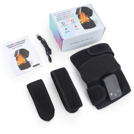 Genouillères chauffantes électriques pour soulager les jambes froides et fatiguées, masseur de genoux à l'absinthe, compresses chaudes pour articulations