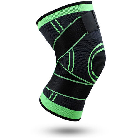 Genouillères Compression Fit Support - pour les douleurs articulaires, amélioration de la compression de la circulation - Vert XL