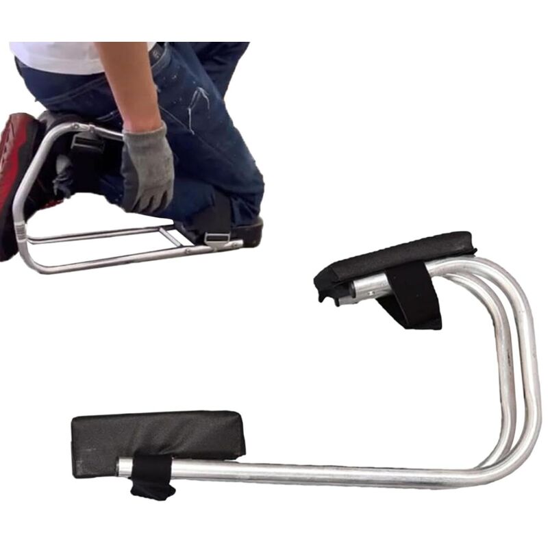 Genouillères de jardin, tabouret de jardin, support de genou avec sangle, support de genou à une jambe pour le jardinage (1 pièce)