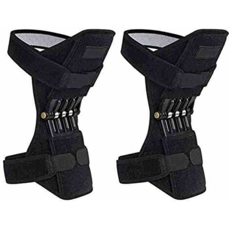 Genouillères de soutien, 2 pièce, genouillères, rebond puissant, Force de ressort, sport, réduit la douleur, Protection des jambes contre le froid