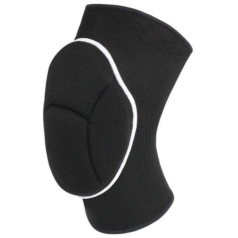 Genouillères de sport épaisses en silicone antidérapantes pour le football, le volley-ball, le cyclisme, la sécurité, noires