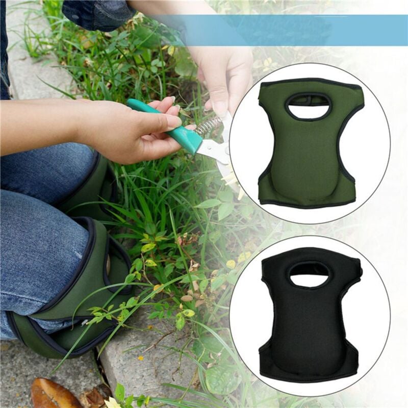 Genouillères pour jardinage Genouillères en mousse à mémoire de forme souple VERTES vert