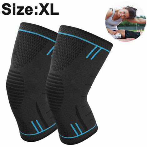 Genouillères pour le soutien de la douleur au genou (paire) pour femmes et hommes, enveloppe de stabilisateur en néoprène, genouillère de compression pour l'haltérophilie, l'entraînement, la course, MCL, ACL, déchirure du ménisque, arthrite, récupération,
