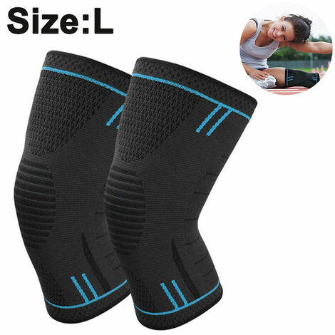 Genouillères pour le soutien de la douleur au genou (paire) pour femmes et hommes, enveloppe de stabilisateur en néoprène, genouillère de compression pour l'haltérophilie, l'entraînement, la course, MCL, ACL, déchirure du ménisque, arthrite, récupération,