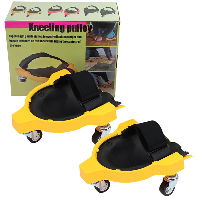 GenouillèRes Roulantes, GenouillèRe Coulissante Multifonctionnelle, GenouillèRe AlléGéE Avec Roue et Sangle RéGlable, GenouillèRe pour la