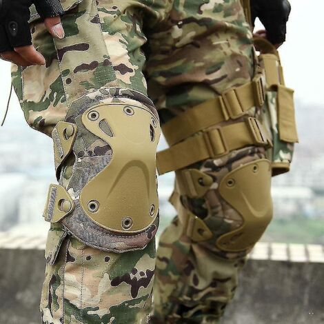 Genouillères tactiques, coudières, genouillères militaires, protection des genoux pour l'armée, airsoft, sports de plein air, travail, chasse, patinage