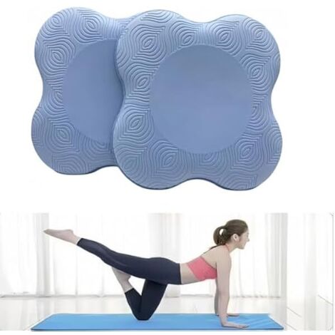Genouilleres Yoga - Mousse TPE Epaisse 20 mm - Antidérapantes Pour Pose Au Sol Pilates Méditation Jardinage - Lot De 2