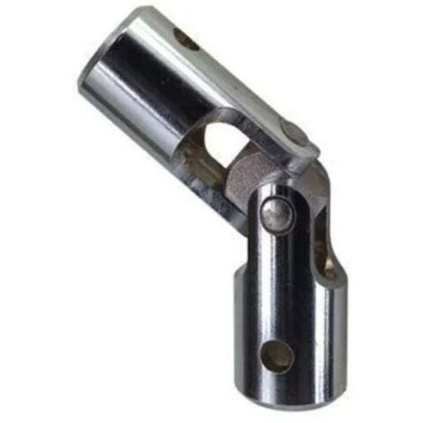 Genouillière, articulation de volet roulant, pour tige D. 12 et tringle 12 mm, acier chromé