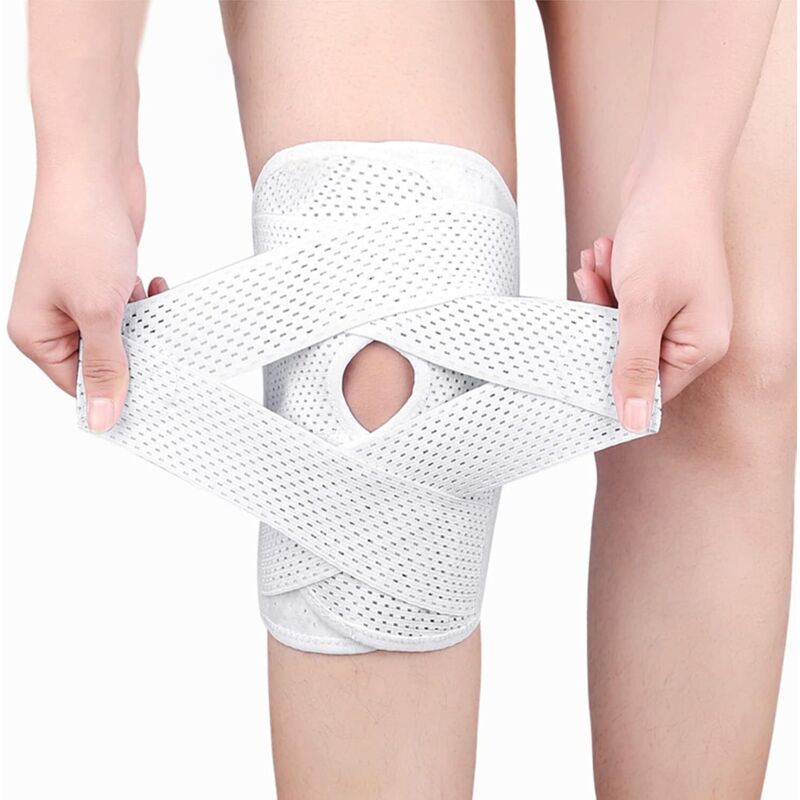 Genouillère Genouillère avec stabilisateurs latéraux, genouillère réglable pour douleurs ménagères au genou, ligaments acl mcl, arthrite,