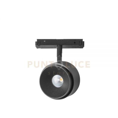 GENOVA SP - FARETTO PROIETTORE LED BINARIO 48V NERO ROTAZIONE E INCLINAZIONE 3000K 410LM 8,5W