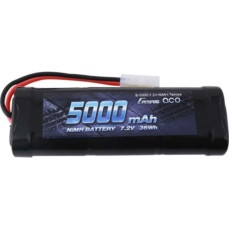 Pack de batterie (NiMh) 7.2 v 5000 mAh Nombre de cellules: 6 stick Tamiya D690101 - Gens Ace