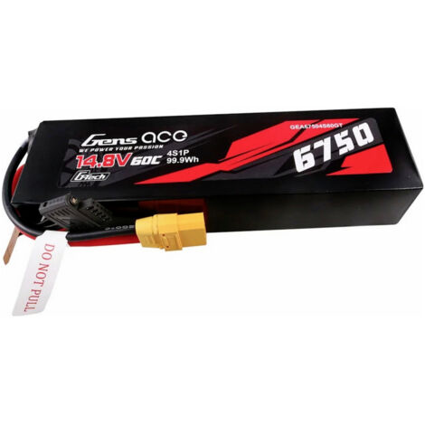 Gens ace Modellbau-Akkupack (LiPo) 14.8 V 6750 mAh  60 C Block XT90