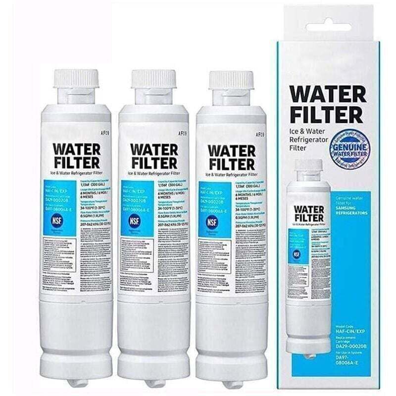 Genuine Filter for Refrigerator Water and Ice, Carbon Block Filtration for Clean, Clear Drinking Water, 6-Month