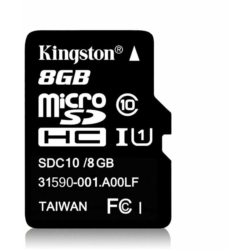 

Genuino Original Kingston Class 10 8GB 16GB 32GB Tarjeta de memoria flash MicroSDHC TF 48MB / s Velocidad maxima, negro, 8GB