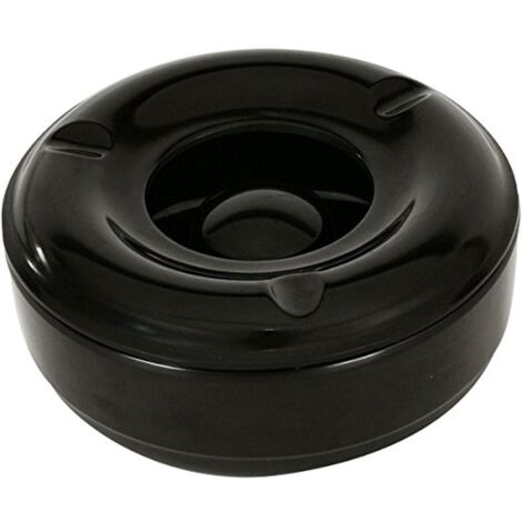 Genware NEV-AT-WIND - Posacenere antivento in melamina, base e coperchio, 14,6 cm