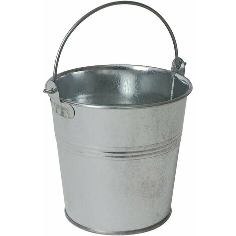 Genware - Secchiello di servizio, in acciaio zincato, Ø 10 cm, NEV-GSB10