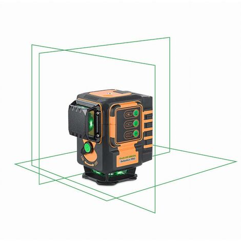 Geo Fennel – Laser lignes Pro GEO6-XR vert 3 lignes 360° – Batterie Li-Ion – Pour chantiers humides – Coffret rigide – 533200
