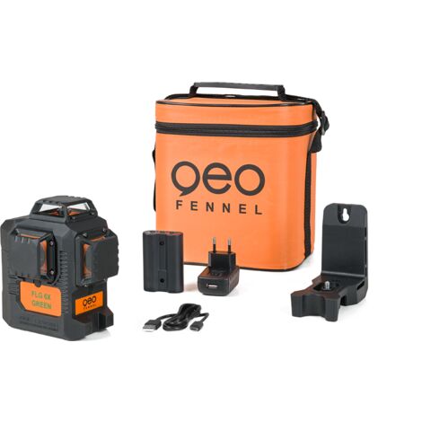 Geo Fennel – Laser multi-lignes vert Geo6X SP – Portée 80m – Autonomie 14h – IP54 – Alignement précis pour travaux intérieurs