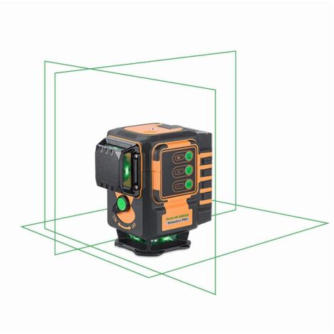 Geo Fennel – Laser vert Geo6-XR automatique 3 lignes – Portée 40m – Précision +/-2mm à 10m – Alimentation Li-Ion – 533200