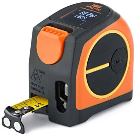 Geo Fennel – Télémètre laser 20m – Précision ± 2mm – Ruban de mesure 5m – Alimentation batterie Li-ion avec charge USB – Design ergonomique