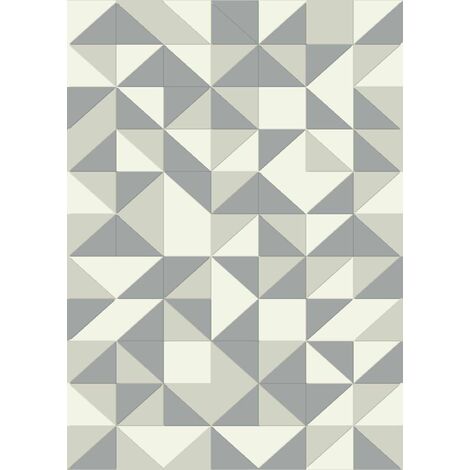 Geometric carpet Tender Grey