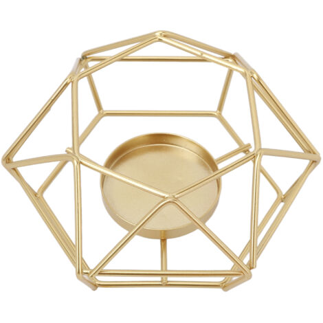 Geometric Tealight Candle Holders Nordic Style Minimalist Metal Wrought Iron Candlestick Candle Cup Decor for Home
