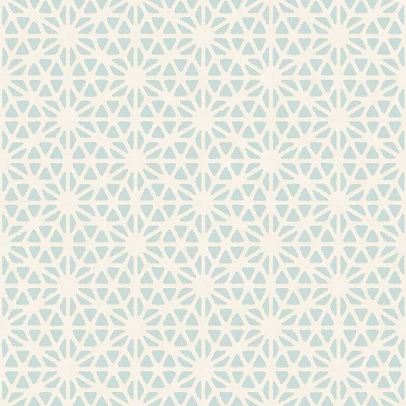 Fine Decor - Geometric Wallpaper Retro Blue White Paste The Wall