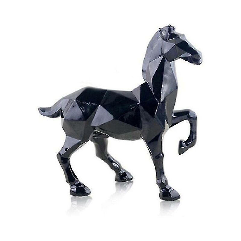 Geometrica Statua di Cavallo Resina Animale