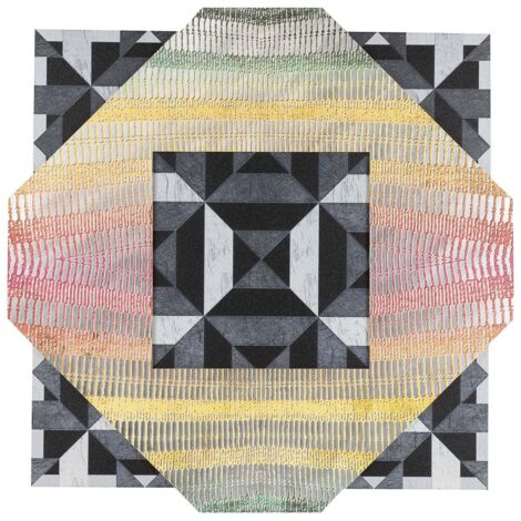 Geometrische Leinwand 140X3,6X140 Cm