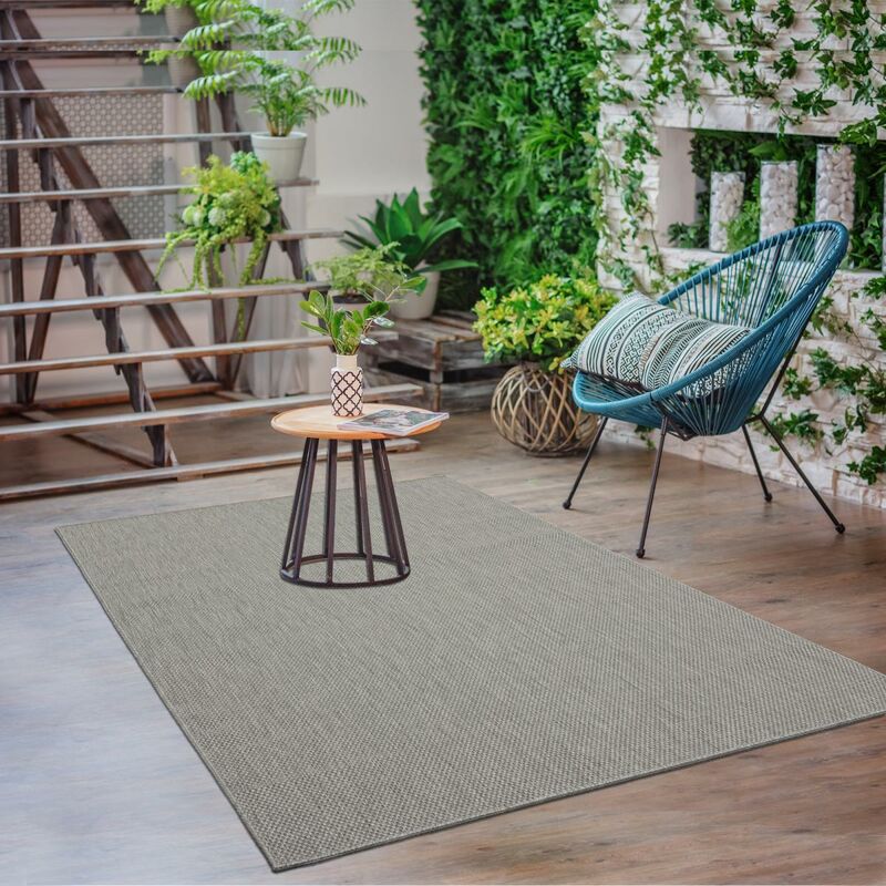 

Jadorel - Georgia ex estera exterior en polipropileno gris - Gris