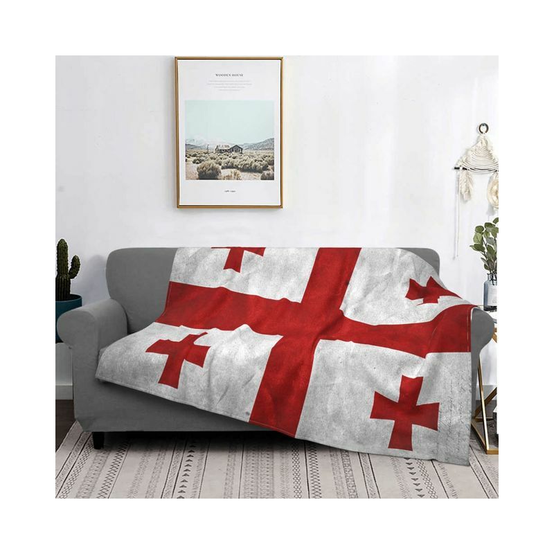 Georgia Grunge Flag coperte flanella
