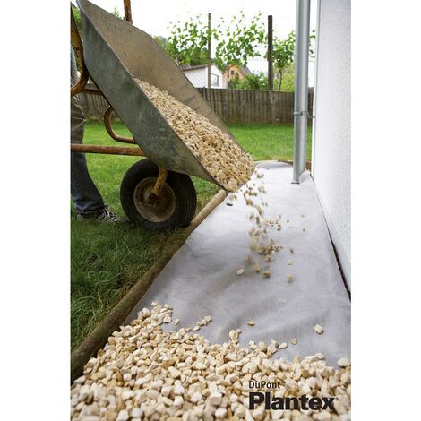 Géotextile 25 m² – Rouleau 25 m x 1 m – Fixation gazon synthétique – Pour terrains en pente et chantiers humides – Dupont