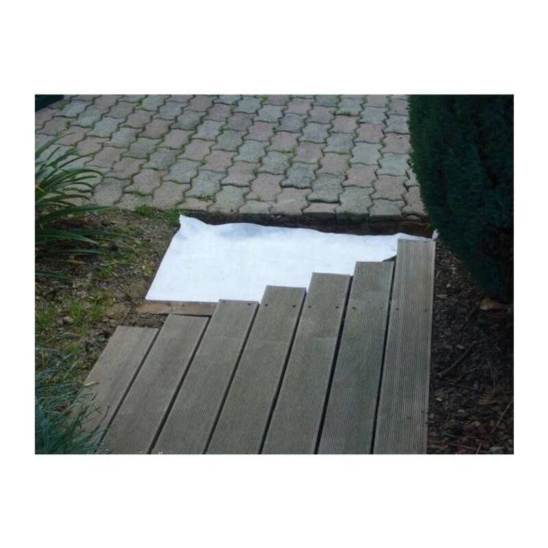 Géotextile travaux extérieurs 1m x 20 m 100g/m²
