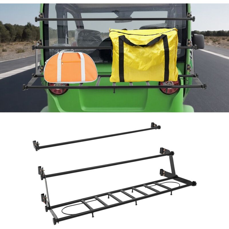 Image of Gepäckträger Heckgepäckträger für Moto CHOK Rechteckig Metallgepäckträger 1.1m