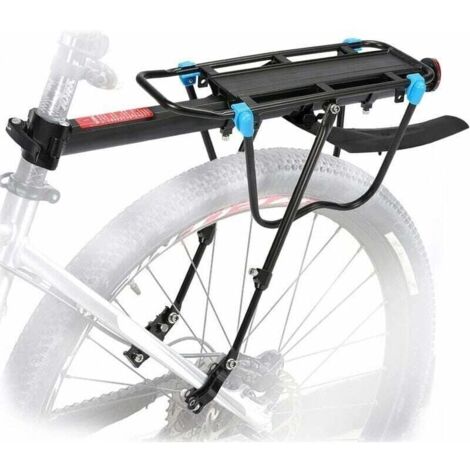 Gepäckträger für Fahrräder mit 50 kg Tragkraft, verstellbarer Fahrradträger für Mountainbikes, Sattelstützenträger mit Reflektorflügel für Radfahren und Gepäck