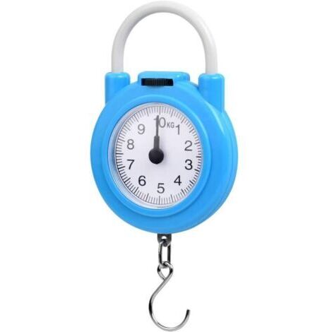 Gepäckwaage, Dynamometerwaage mit einer maximalen Tragfähigkeit von 10 kg, klein und tragbar mit ergonomischem Griff für Reisen und den professionellen Einsatz.