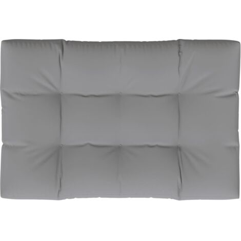 Gepolstertes Sitzkissen 120 x 80 x 10 cm grau
