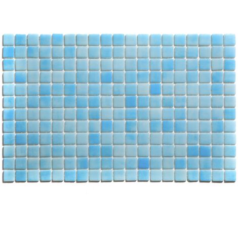Gepresstes Glasmosaik auf Caribbean Pool-Netz - 32.5cm x 51.5cm für Schwimmbad (0.167 m 2)