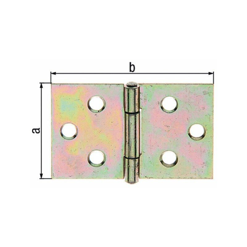 

Bisagra H.100mm An.152mm S.2mm STA galvanizado amarillo galvanizado ancho GAH (Por 10)