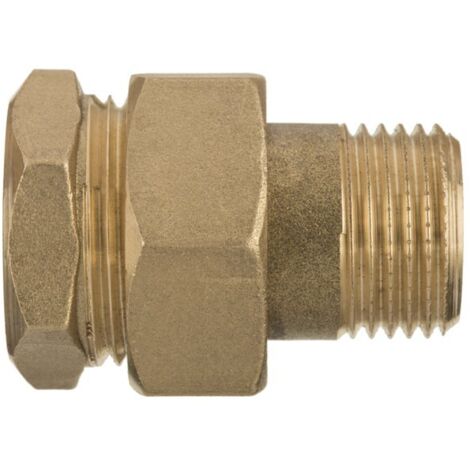 Gerade Messing-Verschraubung 3/4"