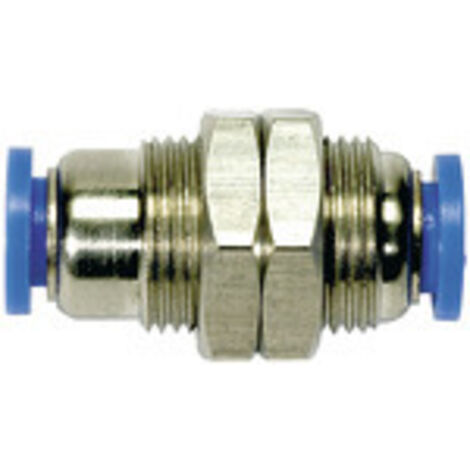 Gerade Schott- Steckverbinbung Blaue Serie M14x1 Schlauch-Ø 6 RIEGLER
