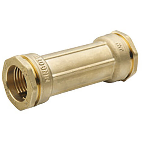 Gerader Messing-Kompressionsfitting d25 ply